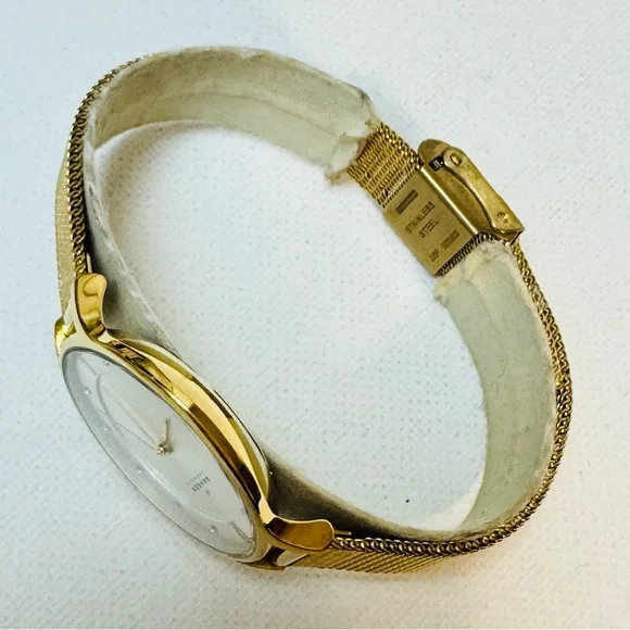 Skagen Anita Crystal Dial 30mm Women's Midsized Gold Watch Mesh Band SKW2150